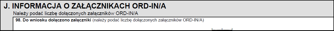 Informacja o załącznikach ORD-IN/A