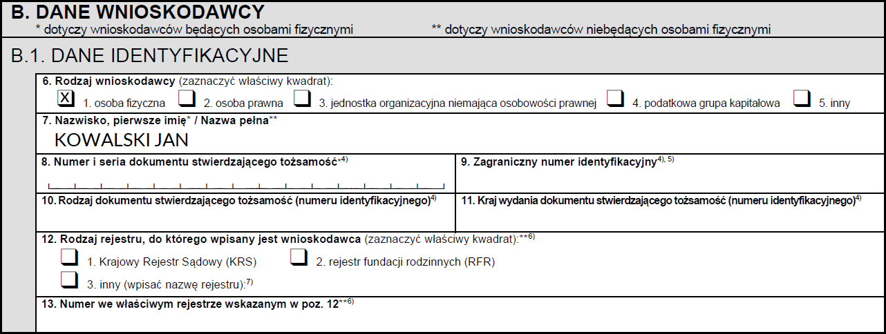 Dane identyfikacyjne