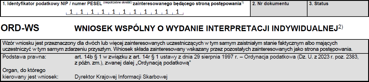 Sekcja nagłówkowa