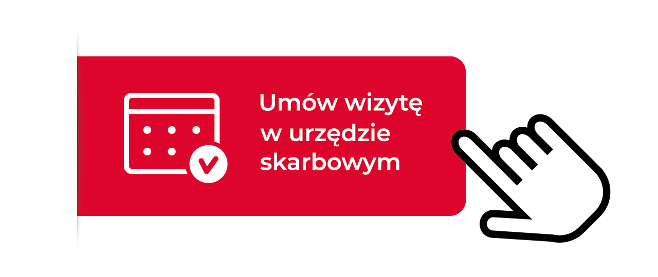 Ikona kalendarza. Umów wizytę w urzędzie skarbowym.